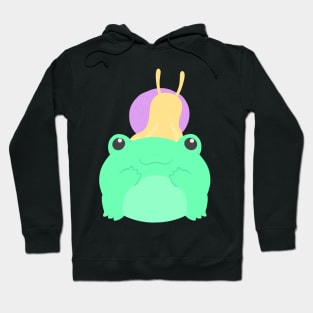 Snail on a Frog Hoodie